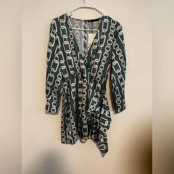 Zara Chain Print Dress XS - Picture 2 of 2